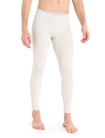 Pánské Legíny Icebreaker 15.5 Merino Thermal Bílé | CZ 1824QMAZ